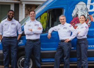Ben Franklin plumbers ready for a sewer line replacement in Orlando, FL