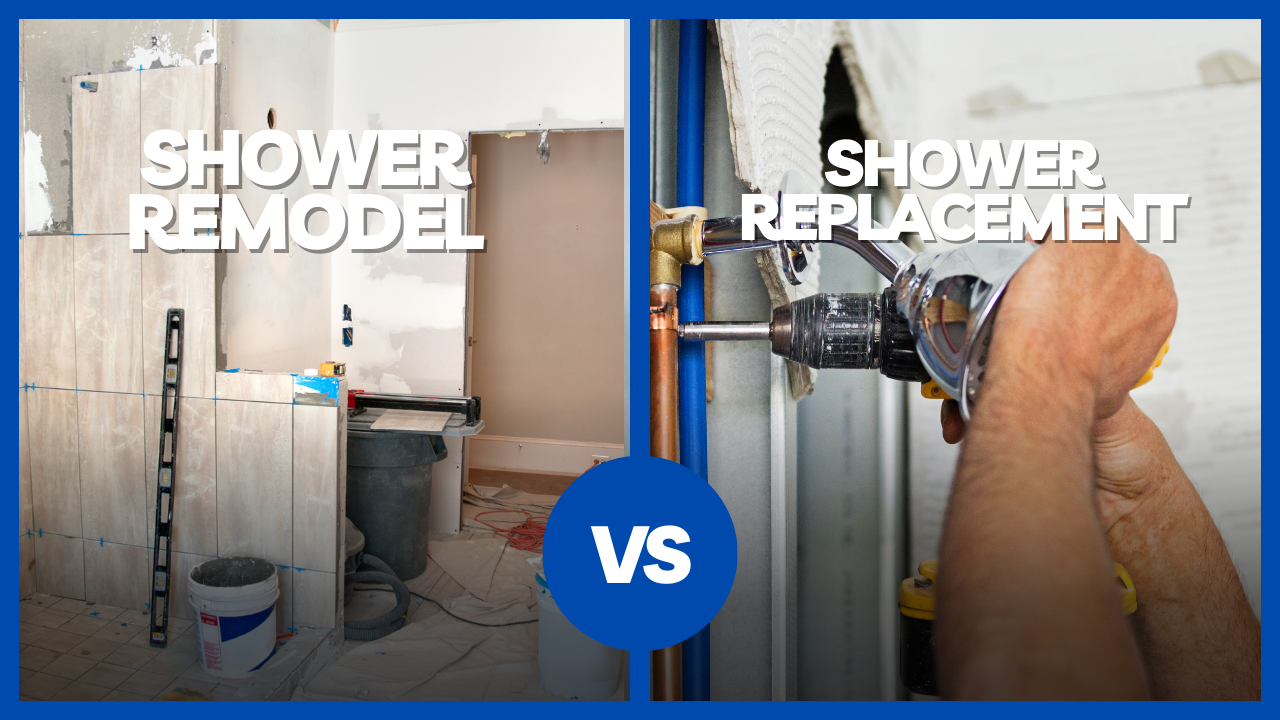 shower remodel vs shower replacement