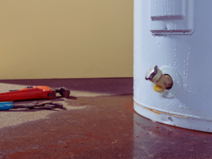 water heater leaking